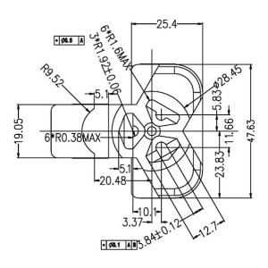 MC247201Gr/ Connector Transformer Bobbin