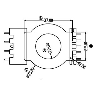 BC-4020/EQ-40 V (5+4PIN) Transformer Bobbin