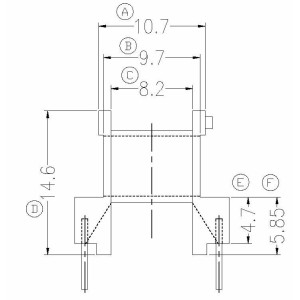 BC-1313/EE-13 H (5+5PIN) Transformer Bobbin