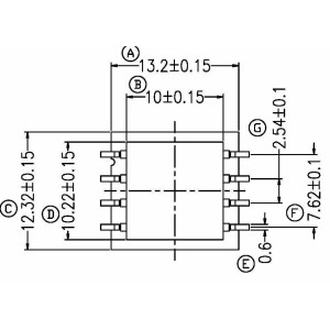 BC-016/BASE (4+4PIN) Transformer Bobbin