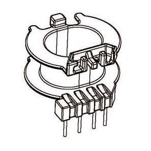 Z-2305/CQ23 V (4+0PIN) Transformer bobbin