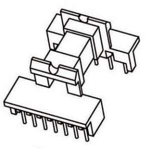 Z-2207/EEL22 H (5+7PIN) Transformer bobbin