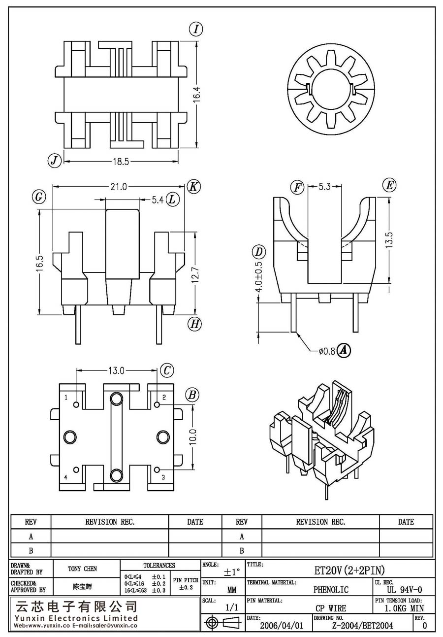 Z-2004/ET20V(2+2PIN)