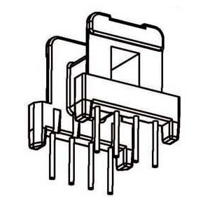 Z-1614-1/EE16 H (4+4PIN) Transformer bobbin