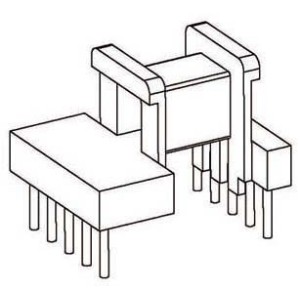 Z-1612-1/EE16 H (5+5PIN) Transformer bobbin