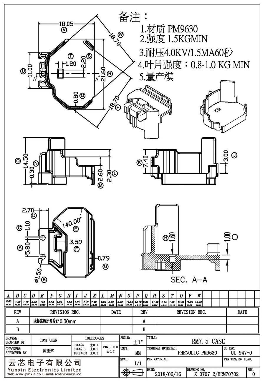 Z-0707-2/RM7.5 CASE