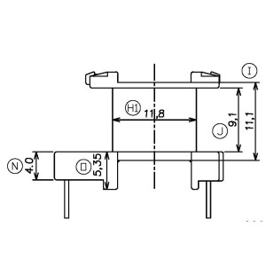 JW-1659/EE16 V (5+2PIN) Transformer Bobbin