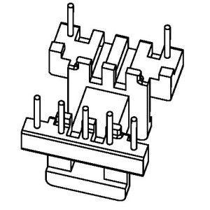 JW-1609/EE16 H (5+2PIN) Transformer Bobbin