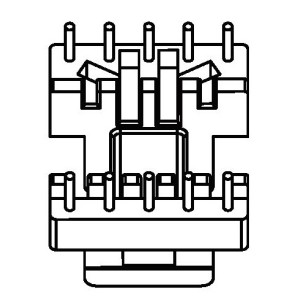 JW-1608D/EE16 H (5+5PIN) Transformer Bobbin