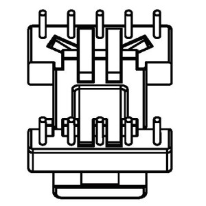 JW-1608B/EE16 H (5+5PIN) Transformer Bobbin