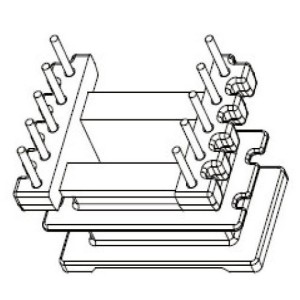 JW-1321/EI13 V double groove (5+5PIN) Transformer Bobbin