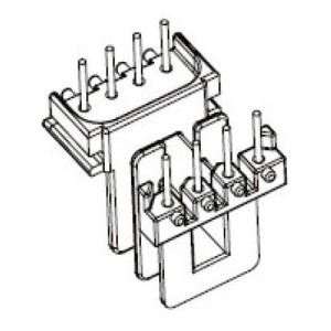 JW-1320/EE13 H double groove (4+4PIN) Transformer Bobbin