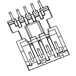 JW-1318/EE13 H (5+4PIN) Transformer Bobbin