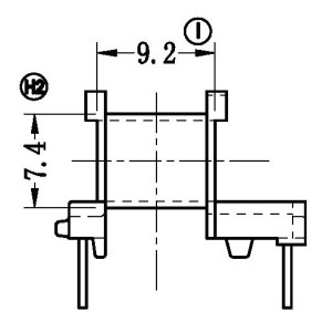 JW-1307D/EE13 H (5+2PIN) Transformer Bobbin