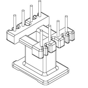 JW-1002X/EE10 V (4+4PIN) Transformer Bobbin