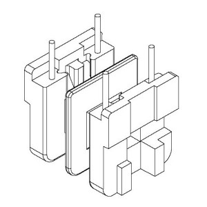 JW-902X/UU9.8 H (2+2PIN) Transformer Bobbin