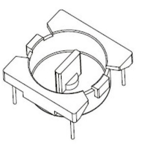 JW-041/BASE(2+2PIN) Transformer Bobbin