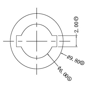 JW-033/BASE (no PIN) Transformer Bobbin